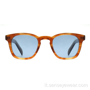 UV400 Eco Bio Bio Vintage Acetato Tonalità Polarizzate Occhiali da sole